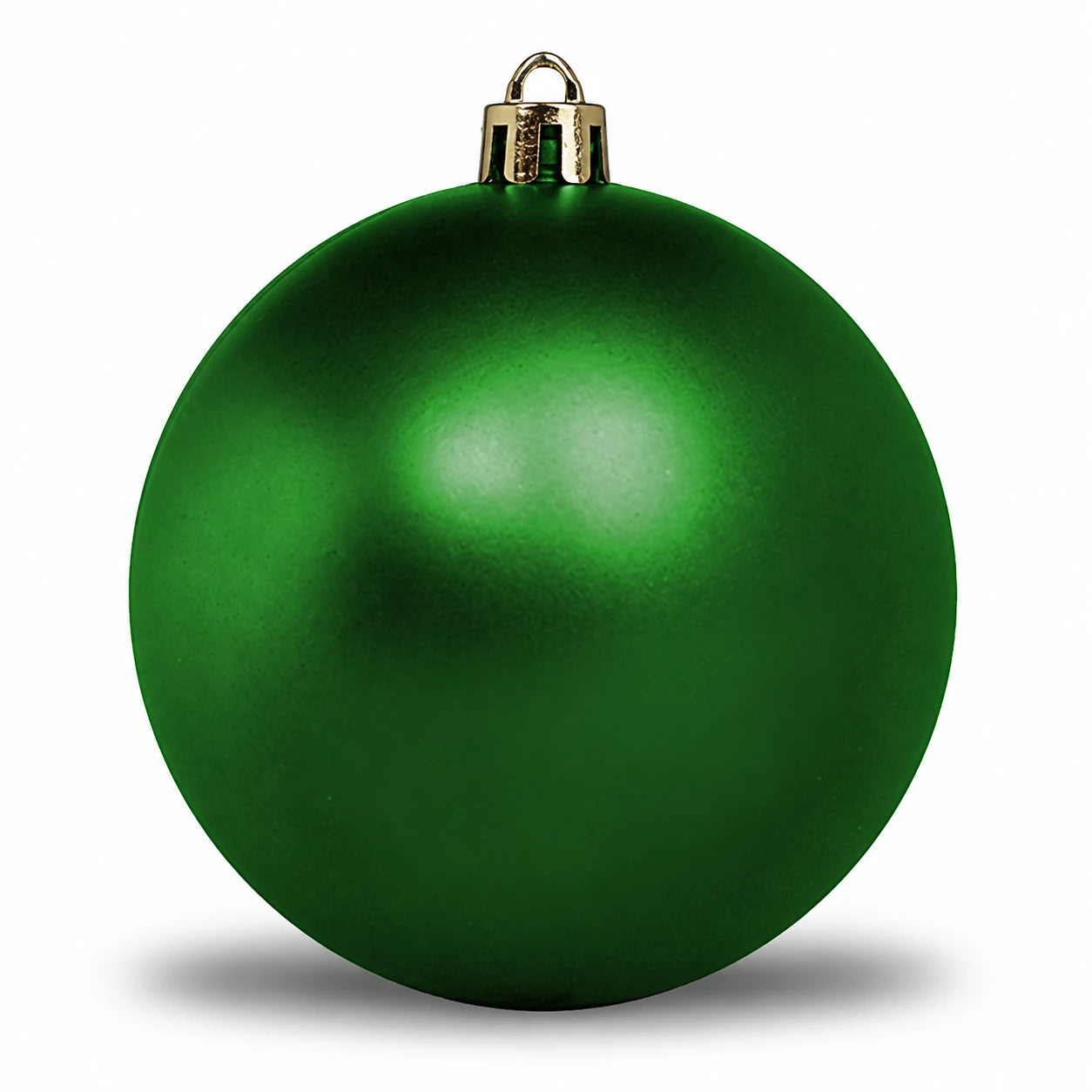 Kunststof kerstbal 8 cm antiekgroen mat